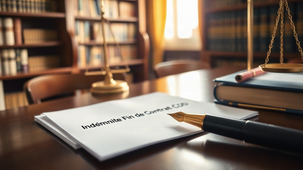 Indemnité fin de contrat cdd calcul aspects juridiques à connaître